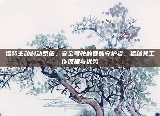 福特主动制动系统,安全驾驶的智能守护者,揭秘其工作原理与优势