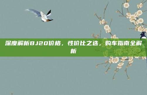 深度解析BJ20价格，性价比之选，购车指南全解析