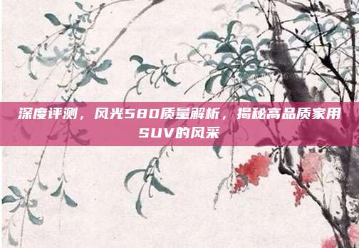 深度评测，风光580质量解析，揭秘高品质家用SUV的风采