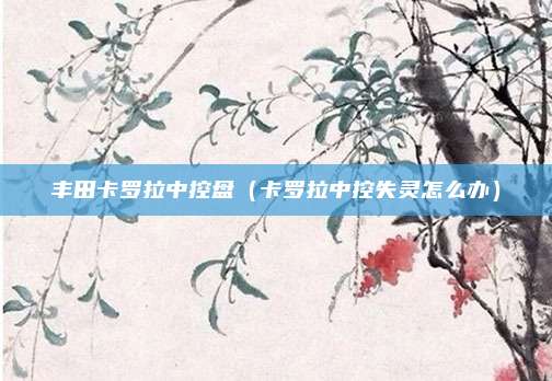 丰田卡罗拉中控盘(卡罗拉中控失灵怎么办)