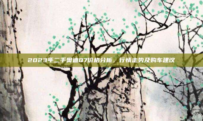 2023年二手奥迪Q7价格分析，行情走势及购车建议