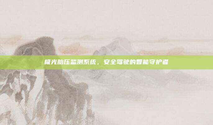 极光胎压监测系统，安全驾驶的智能守护者