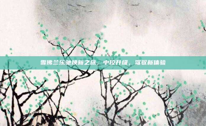 雪佛兰乐驰焕新之旅，中控升级，驾驭新体验