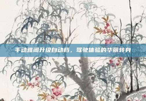 手动雅阁升级自动档，驾驶体验的华丽转身