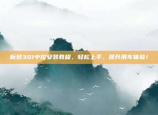 标致301中控安装教程,轻松上手,提升用车体验!