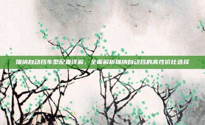瑞纳自动挡车型配置详解，全面解析瑞纳自动挡的高性价比选择