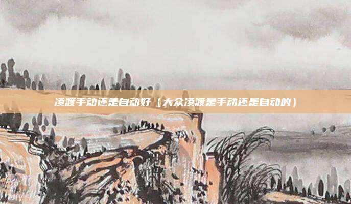 凌渡手动还是自动好（大众凌渡是手动还是自动的）
