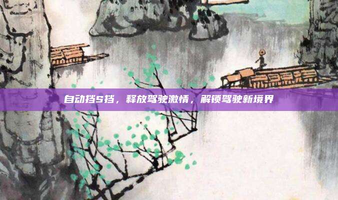自动挡S挡，释放驾驶激情，解锁驾驶新境界