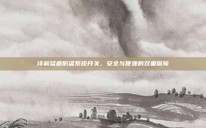 详解猛禽防盗系统开关,安全与便捷的双重保障