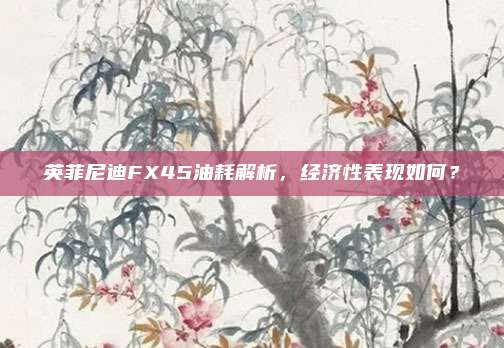 英菲尼迪FX45油耗解析，经济性表现如何？