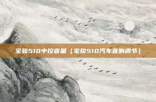 宝骏510中控音量（宝骏510汽车音响调节）