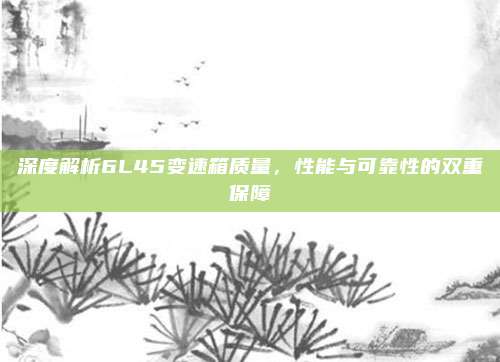 深度解析6L45变速箱质量，性能与可靠性的双重保障