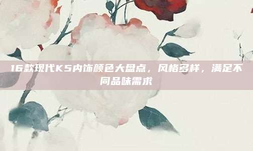 16款现代K5内饰颜色大盘点，风格多样，满足不同品味需求