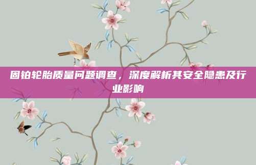 固铂轮胎质量问题调查，深度解析其安全隐患及行业影响