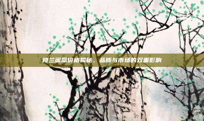 楼兰蜜瓜价格揭秘，品质与市场的双重影响