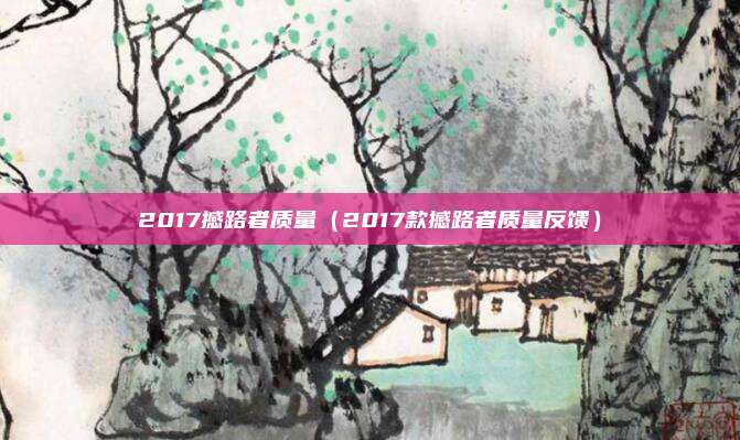 2017撼路者质量（2017款撼路者质量反馈）