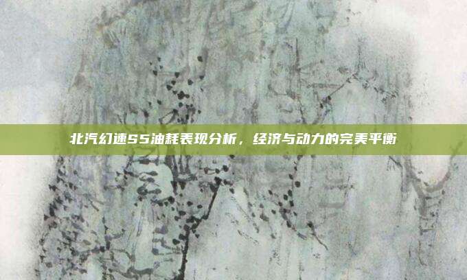 北汽幻速S5油耗表现分析，经济与动力的完美平衡