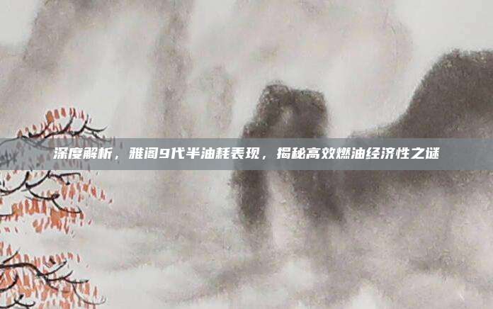深度解析，雅阁9代半油耗表现，揭秘高效燃油经济性之谜