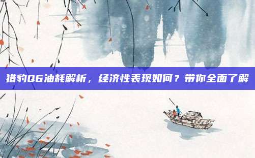 猎豹Q6油耗解析，经济性表现如何？带你全面了解