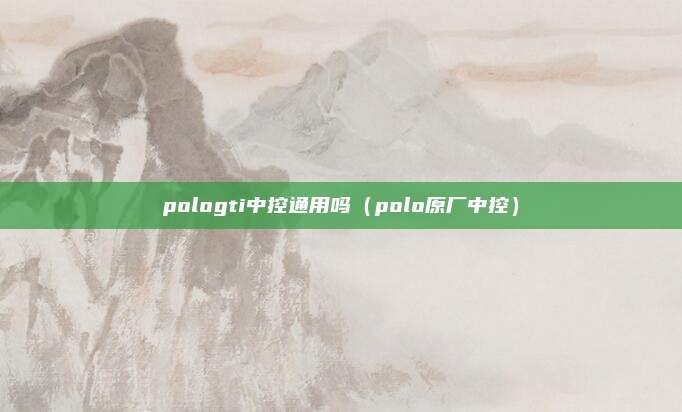 pologti中控通用吗(polo原厂中控)