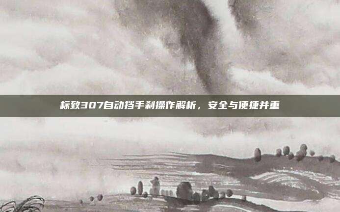 标致307自动挡手刹操作解析，安全与便捷并重