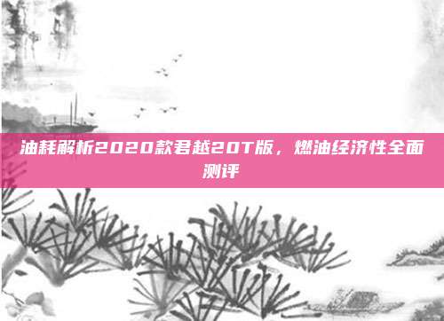 油耗解析2020款君越20T版，燃油经济性全面测评