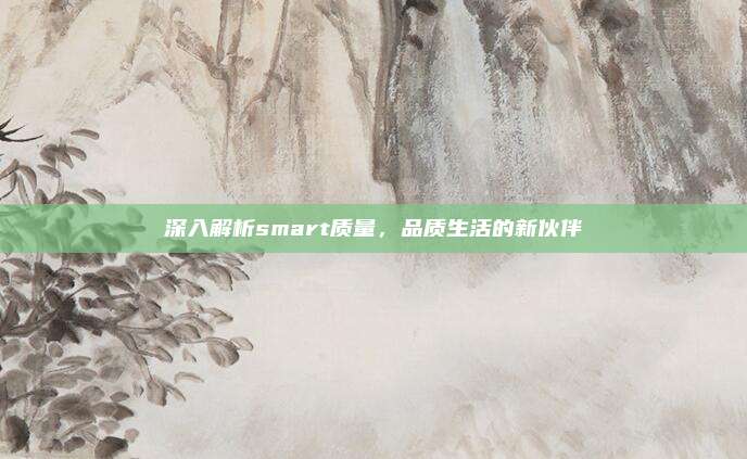 深入解析smart质量，品质生活的新伙伴