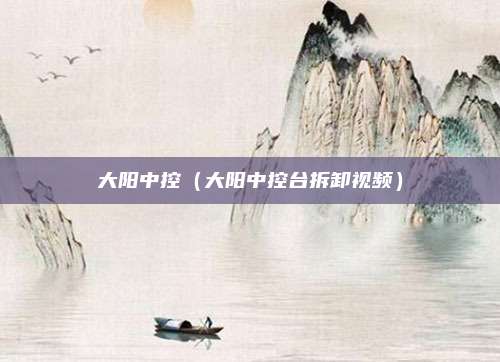 大阳中控（大阳中控台拆卸视频）