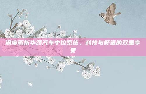 深度解析华颂汽车中控系统，科技与舒适的双重享受
