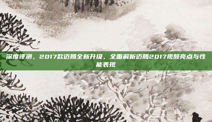 深度评测，2017款迈腾全新升级，全面解析迈腾2017视频亮点与性能表现