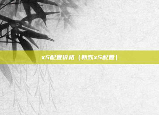 x5配置价格（新款x5配置）