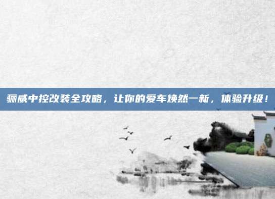 骊威中控改装全攻略，让你的爱车焕然一新，体验升级！