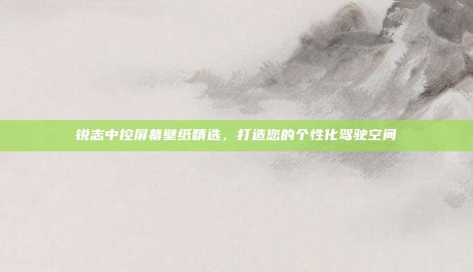 锐志中控屏幕壁纸精选，打造您的个性化驾驶空间