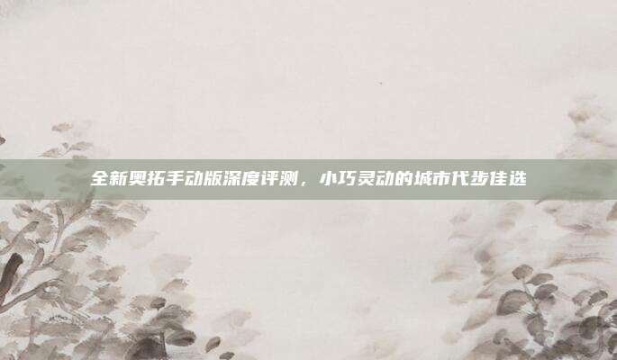 全新奥拓手动版深度评测，小巧灵动的城市代步佳选