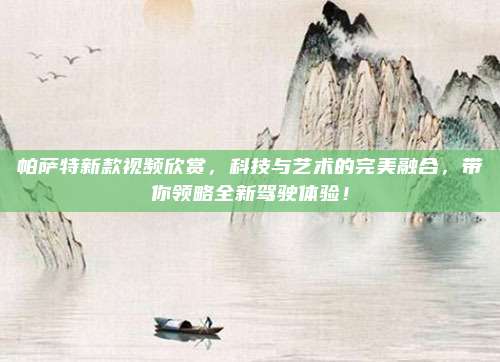 帕萨特新款视频欣赏，科技与艺术的完美融合，带你领略全新驾驶体验！