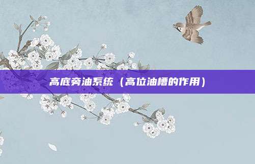 高底旁油系统（高位油槽的作用）