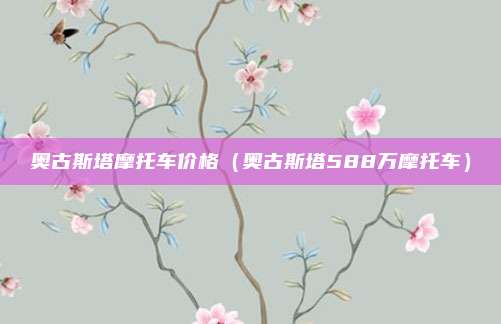 奥古斯塔摩托车价格(奥古斯塔588万摩托车)
