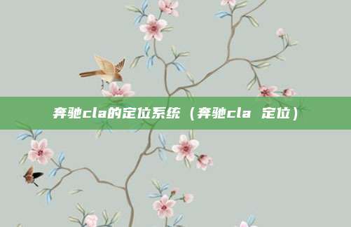 奔驰cla的定位系统(奔驰cla 定位)