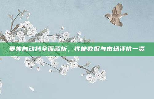 菱帅自动挡全面解析,性能数据与市场评价一览
