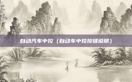 自动汽车中控(自动车中控按键说明)