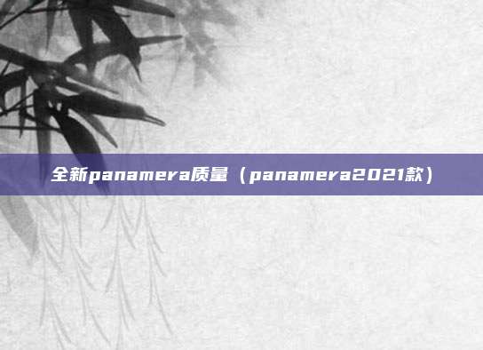 全新panamera质量（panamera2021款）