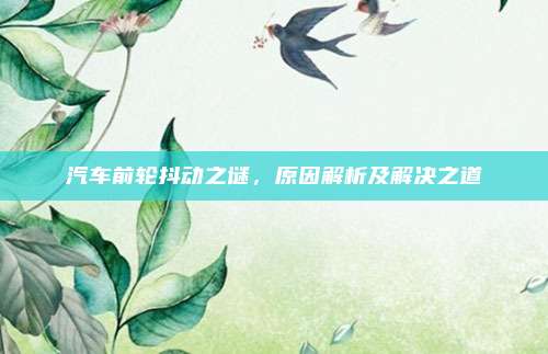 汽车前轮抖动之谜，原因解析及解决之道