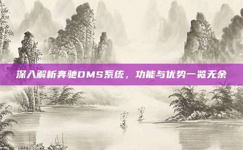 深入解析奔驰DMS系统，功能与优势一览无余