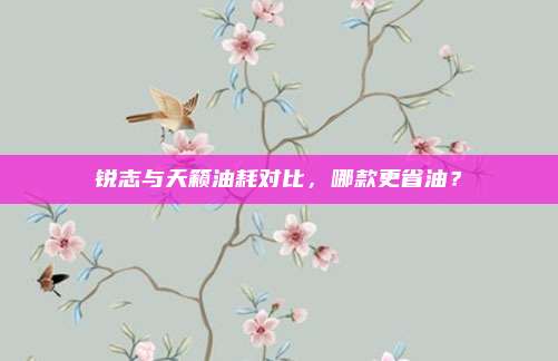 锐志与天籁油耗对比，哪款更省油？