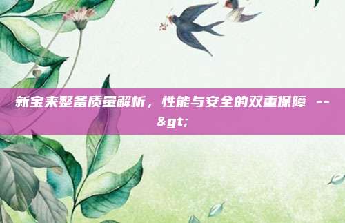 新宝来整备质量解析,性能与安全的双重保障 -->