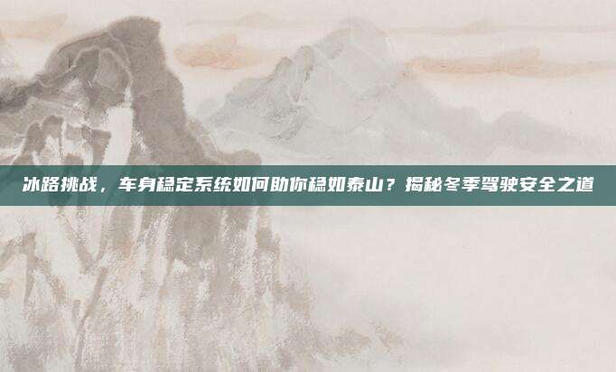 冰路挑战,车身稳定系统如何助你稳如泰山?揭秘冬季驾驶安全之道