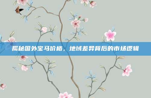 揭秘国外宝马价格,地域差异背后的市场逻辑