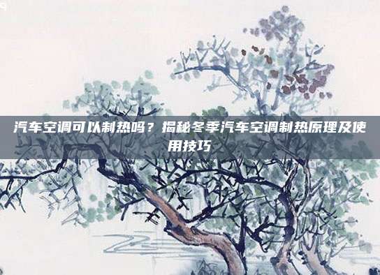 汽车空调可以制热吗？揭秘冬季汽车空调制热原理及使用技巧