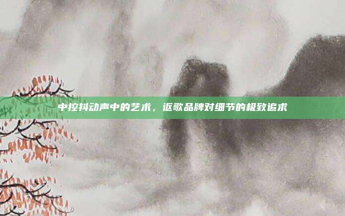 中控抖动声中的艺术，讴歌品牌对细节的极致追求