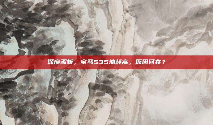 深度解析，宝马535油耗高，原因何在？